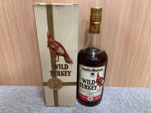 【SYC2901】【未開栓 古酒】1円～ WILD TURKEY ワイルドターキー 8年 1000ml バーボンウイスキー お酒 箱有