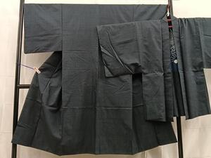 平和屋着物■男性　本場大島紬　アンサンブル　100亀甲　羽裏：龍　正絹　逸品　BAAN6098xi