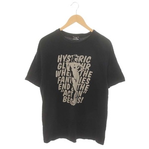 ヒステリックグラマー HYSTERIC GLAMOUR HYS FANTASIES Tシャツ カットソー プリント 半袖 L 黒 ブラック /HK ■OS メンズ