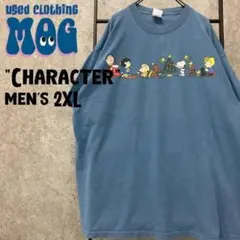 USA製《古着》ピーナッツ スヌーピー レトロ キャラ Tシャツ メンズ2XL