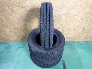 GM1434【送料無料155/80R14 88/86N】4本 ブリヂストン BLIZZAK VL1 2021年製 中古スタッドレスタイヤ プロボックス サクシード