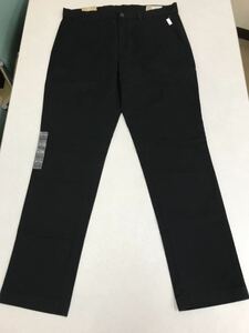 ●ＧＡＰ●新品●チノパン●ギャップ●黒●スリム●ウエスト84cmX股下76cm●クールビズ●夏の法事に●ブラック●32●N1-1