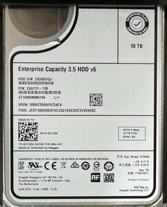 SWYH82 DELL Enterprise Capacity 10TB 3.5インチ SATA HDD v6 6Gbps 7.2K 512e★テスト済み