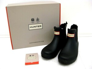 HUNTER ハンター レディース オリジナル チェルシー レインブーツ Woman Original Chelsea WFS2078RMA UK3 22 ブラック 黒