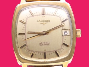 ■♪価格高騰! 資産価値! 稼働 電池新品 メンズ ビンテージ 高級超レア！ LONGINES ロンジン アドミラル ULTRONIC ウルトロニック 音叉