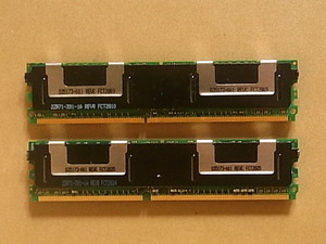 APPLE Mac Pro用　メモリ　DDR2 1GB二枚セット　BUFFALO製　送料230円　現状品