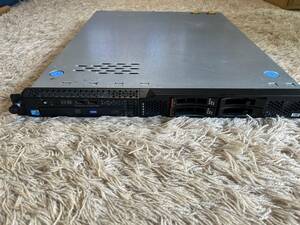 ☆１円スタート！【動作品・美品】IBM System X3250M4 Xeon E3-1220 v2 3.10GHz メモリ8GB HDD 146GB×2(SAS 3.5インチ) DVD-ROM 電源×2