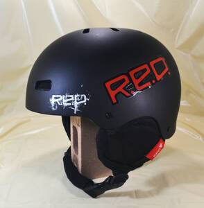 【中古／送料込】RED/レッド■スノーボードヘルメット■TRACE0.5■YOUTH Mサイズ/50-53cm/470g