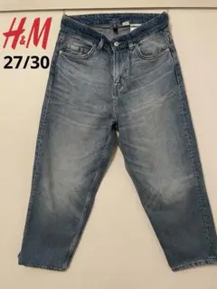 H&M バルーンジーンズ　クロップド丈　27/30 美品