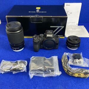 展示美品★保証★ニコン Nikon Z 50 ミラーレス一眼カメラ ダブルズームキット Z50WZ NIKKOR Z DX 16-50mm+NIKKOR Z DX 50-250mm付属