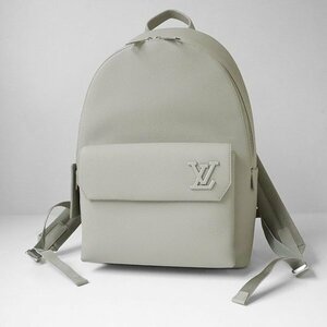 美品 LOUIS VUITTON ◆ M57079 テイクオフ バックパック カーキ *ICチップ(RFID)確認済* LVロゴ リュックサック ルイヴィトン ◆ZZ5