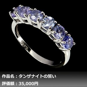 【1円新品】イケゾエガレ｜1.50ct 天然タンザナイト K14WG仕上リング 15号｜作家モノ｜本物保証｜日宝協鑑別対応