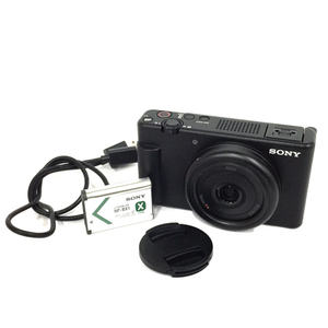 SONY ZV-1F Tessar T* 2.0/7.6 コンパクトデジタルカメラ 光学機器 QK061-5