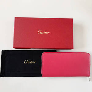 カルティエ Cartier ラウンドファスナー長財布 12081