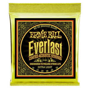 アーニーボール アコギ弦 2560 Extra Light エクストラライト コーティング弦 Everlast Coated 80/20 Bronze 10-50 ゲージ ERNIEBALL