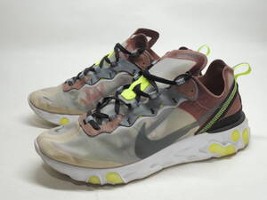 即決!定番! 18製 NIKE REACT ELEMENT 87 27.5cm グレー・ブラウン系 / ナイキ リアクトエレメント AQ1090-002