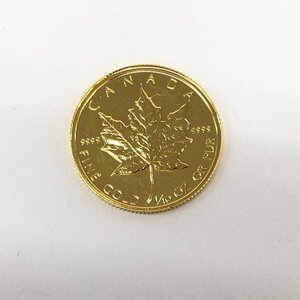 K24IG　カナダ　メイプルリーフ金貨　1/10oz　1988　総重量3.1g【CEAZ9012】