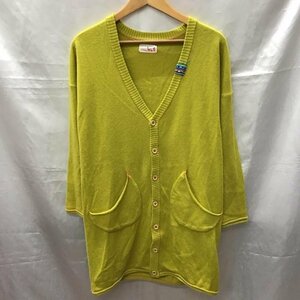 TITICACA S チチカカ カーディガン 長袖 Vネック Cardigan 黄 / イエロー / 10115412