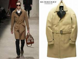 ■超美品!【稀少なコレクションピース】BURBERRY PRORSUMバーバリープローサム／耐候生地ギャバジントレンチコート　50（L相当）／ベージュ