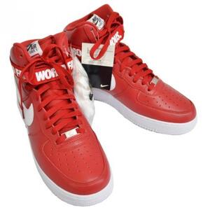 14AW SUPREME シュプリーム × NIKE AIR FORCE 1 HIGH SUPREME SP 赤 US11.5 29.5cm エアフォース1 R2A-132980