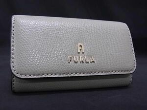 ■美品■ FURLA フルラ レザー 4連 キーケース 鍵入れ レディース グレージュ系 DF6077