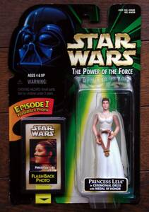 STAR WARS★スター・ウォーズ The Power of the Force★Princess Leia in CEREMONIAL DRESS with MEDAL of HONOR★Kenner★外国版