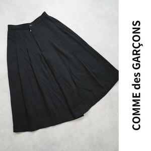 COMMEdesGARCONS コムデギャルソン ガウチョパンツ ワイド ウールナイロン タックパンツ vintage 80s 黒 レディースSサイズ相当