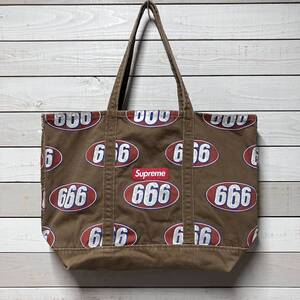 SUPREME 666 TOTE BAG BROWN シュプリーム　トートバッグ ブラウン