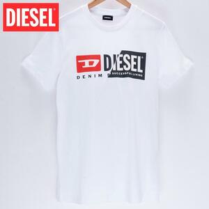 XXL/新品 DIESEL ディーゼル 新旧ロゴ Tシャツ DIEGO-CUTY メンズ レディース ブランド カットソー 白