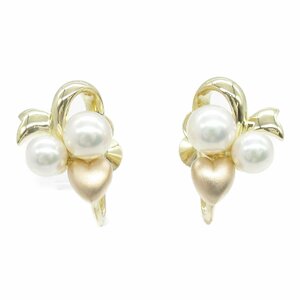 ミキモト パール イヤリング ブランドオフ MIKIMOTO K18（イエローゴールド） イヤリング K18 中古 レディース