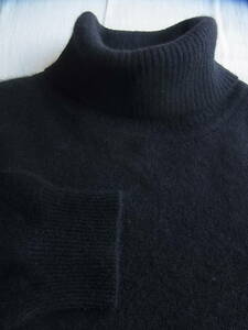 伊勢丹オリジナル CASHMERE FACTORY カシミヤ ファクトリー　カシミヤ100% タートルネックセーター　サイズ M ブラック