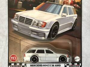 ホットウィール MERCEDES BENZ E36 AMG パール HotWheels メルセデス ベンツ BOULEVARD ブールバード RealRiders リアルライダー 未開封