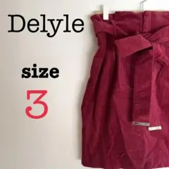 Delyle デイライルノアール【3】タイトスカート　ミニ丈　ピンク　無地