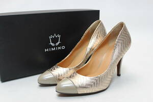 新品♪HIMIKO ON SEPIA 本革 切り替えパンプス(22.5)/228