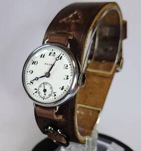 1円スタート 希少！SEIKO セイコー 戦前 精工舎 琺瑯文字盤 1924年～ モリス10型 SEIKOSHA スモセコ 洗浄注油済 稼動品♪アンティーク