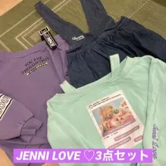 JENNI LOVE 160トレーナー２枚＆ジャンパースカート　ショッパー付き