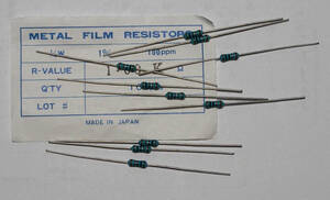 金属皮膜抵抗 220Ω±1％ 1/4w 10本　日本製