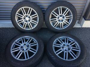 阿部商会 ティラード デルタ 17インチ 17×7J+38 PCD114.3 5穴 / BRIDGESTONE BLIZZAK VRX3 215/60R17 2021年製 4本セット アルファード