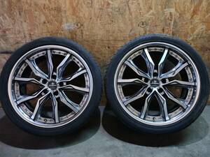 weds KRANZE　VERAE　ヴェラーエ　１９．８．５J PCD１１２/5H ET＋４３ ブリヂストン　２５５/３５R19　バリ溝　2本