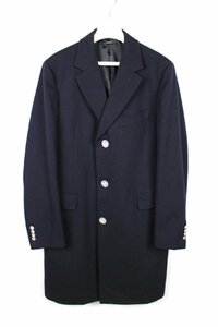 19AW エルメス HERMES ドラゴンボタン チェスター コート ネイビー PT9202 [50] メンズ コート ロングジャケット　 N212