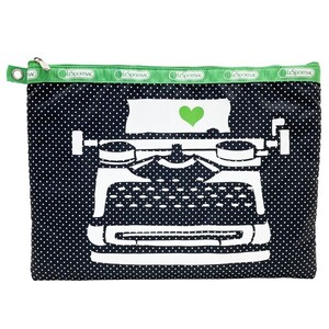 13826 レスポートサック タブレットケース タイプライタープリント ブラック 黒 LESPORTSAC ドット 水玉