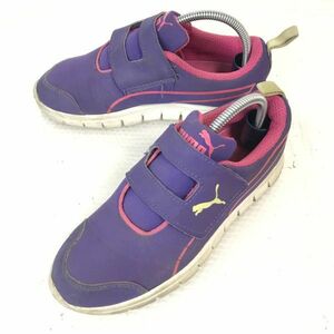 PUMA/プーマ★キッズ/スニーカー【20.0/紫/PURPLE】マジックテープ/sneakers/Shoes/trainers◆Q-293