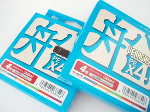 ★☆特価品☆★ よつあみ★YGK★エックスブレイド/X-Braid【ヴェラガス船 PEx4★4号-300m/50lb】PEライン★2ヶセット新品②