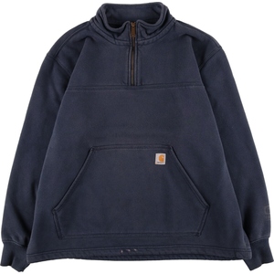 古着 カーハート Carhartt ORIGINAL FIT ハーフジップスウェットシャツ トレーナー メンズXL相当 /eaa475886