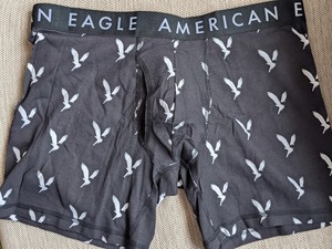 * AE アメリカンイーグル ボクサーブリーフ トランクス AEO Eagle Classic Trunk Underwear M / Black *