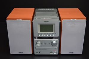 送料無料 / 美品 / SONY オールインワンコンポ システムコンポ CMT-M35WM シルバー / ソニー CD MD カセット AM FM ラジオ ウォークマン