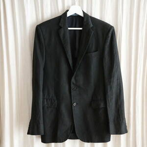 Polo by Ralph Lauren Black Linen 2B jacket 38S ラルフローレン ブラックリネンジャケット MADE IN ITALY