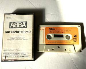 ABBA アバ GREATEST HITS Vol.2 カセットテープ動作確認済み検カセットデッキテープ家電昭和レトロレコードスピーカーラジカセ演歌洋楽