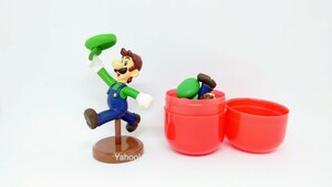 チョコエッグ スーパーマリオ ルイージ フィギュア 挨拶 帽子 Nintendo super mario 任天堂 Luigi