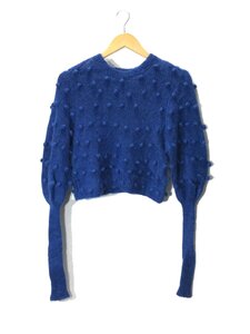 holiday◆PON-PON MOHAIR KNIT TOPS/セーター(厚手)/one/モヘア/BLU/19204227//